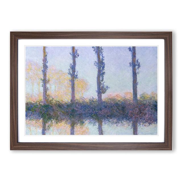 The Four Trees by Claude Monet - Picture Frame Painting East Urban Home Frame Option: Walnut, Size: 48cm H x 65cm W x 2cm D on Productcaster.