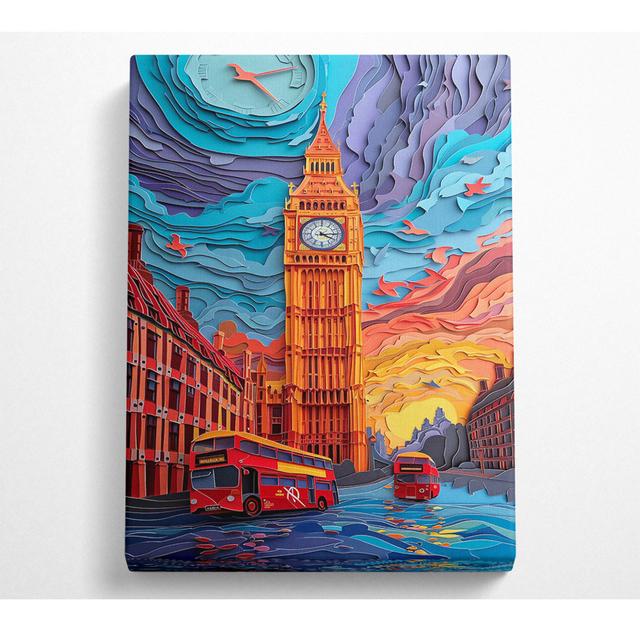 Big Ben Ölgemälde - Kunstdrucke ohne Rahmen auf Leinwand ClassicLiving Größe: 142,2 cm H x 101,6 cm B on Productcaster.