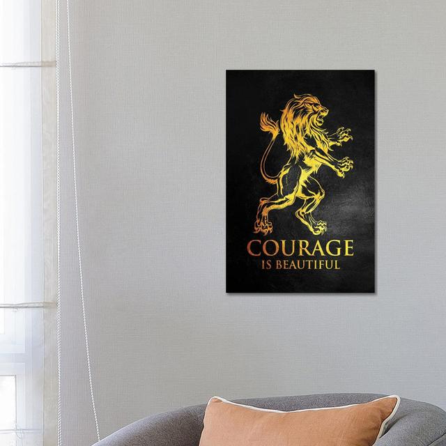 Courage Is Beautiful by Adrian Baldovino - Wrapped Canvas Painting Maturi Size: 66.04cm H x 45.72cm W x 3.81cm D on Productcaster.