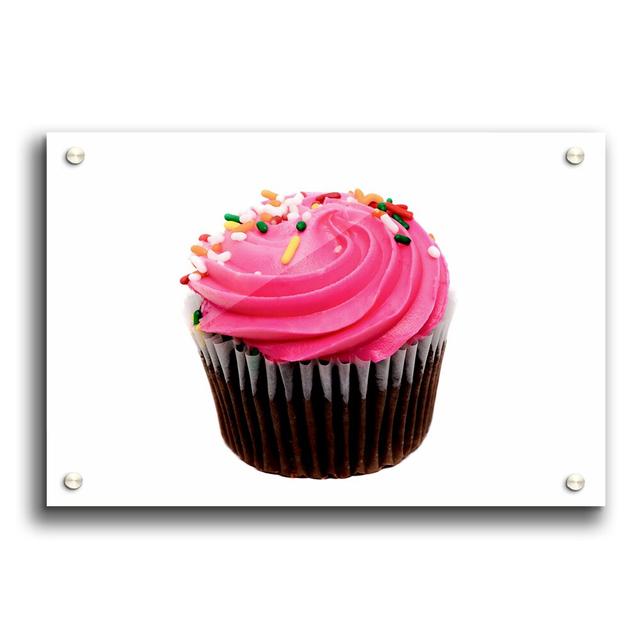 Pink Cupcake Sprinkle Pink - Unframed Photograph Print on Acrylic East Urban Home Size: 84.1cm H x 118.9cm W on Productcaster.