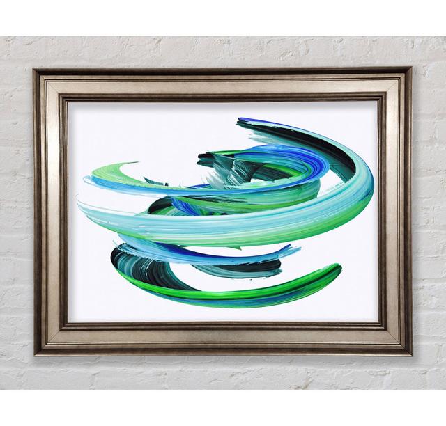 Swirl Of Paint On White Two Framed Print Bright Star Size: 29.7cm H x 42cm W on Productcaster.