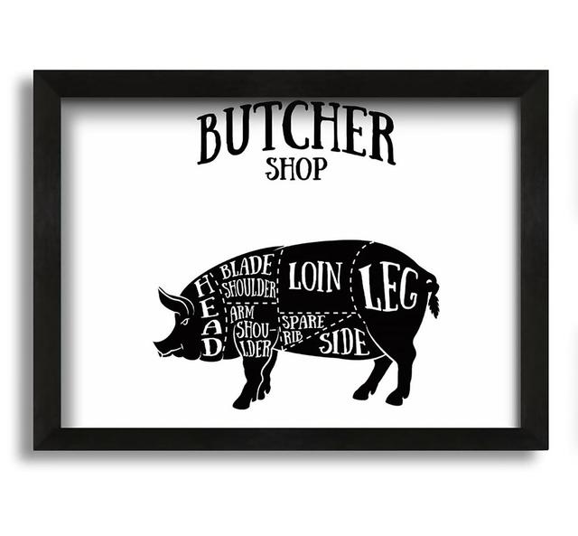 Butchers Selection 12 - Picture Frame Graphic Art on Canvas August Grove Size: 30cm H x 42cm W x 10cm D on Productcaster.