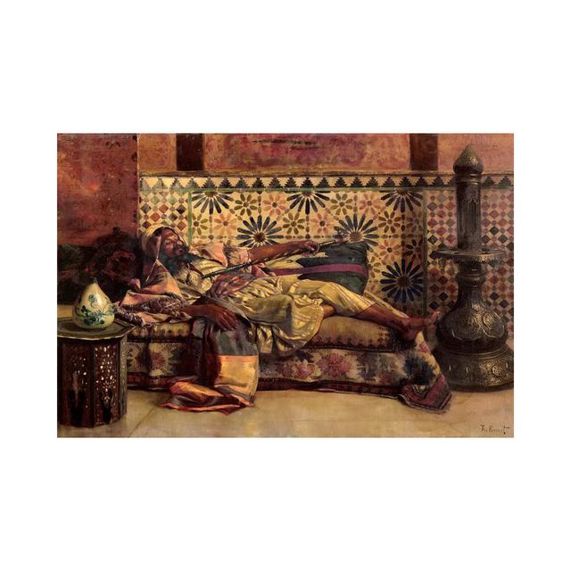 The Narghileh by Rudolphe Ernst - Wrapped Canvas Painting Rosalind Wheeler Size: 30.48cm H x 45.72cm W x 1.91cm D on Productcaster.