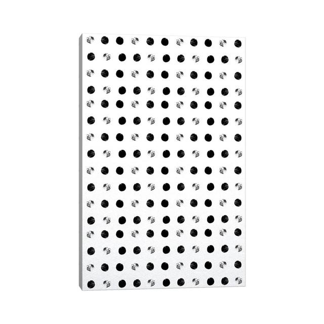 Black Dots by Leah Straatsma - Wrapped Canvas Painting Latitude Run Size: 101.6cm H x 66.04cm W x 3.81cm D on Productcaster.