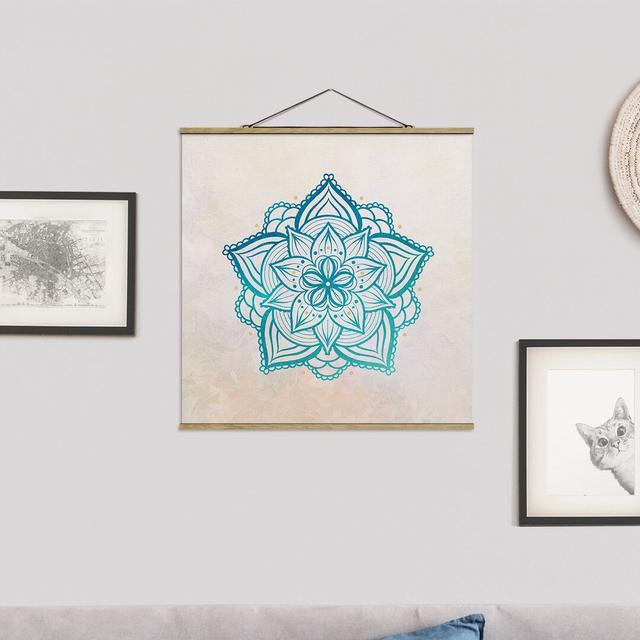 Mandala - Graphic Art Print Bloomsbury Market Size: 80cm H x 80cm W x 0.3cm D on Productcaster.