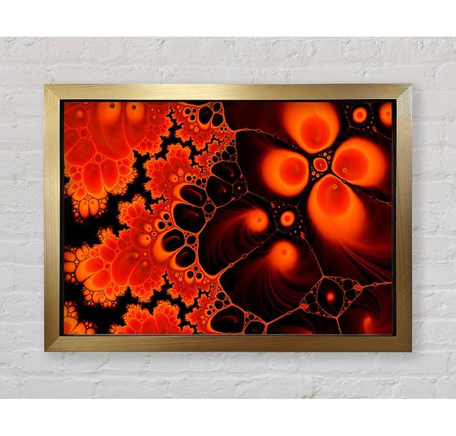 Hydrolysis Dream Red Orange - Single Picture Frame Art Prints Bright Star Size: 100cm H x 141.4cm W on Productcaster.