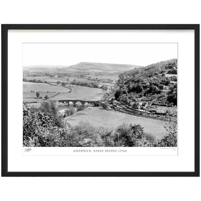 'Goodrich, Kerne Bridge C1960' by Francis Frith - Picture Frame Photograph Print on Paper The Francis Frith Collection Size: 40cm H x 50cm W x 2.3cm D on Productcaster.