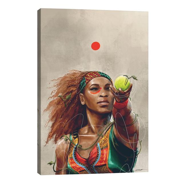 Serena by Chuck Styles - Wrapped Canvas Print Bloomsbury Market Size: 101.6cm H x 66.04cm W x 1.91cm D on Productcaster.