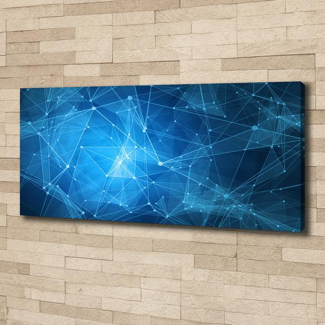 Canvas Print - Wall Art - Prints On Canvas - 125X50 Image Picture Theme: Blue Lines Ivy Bronx on Productcaster.