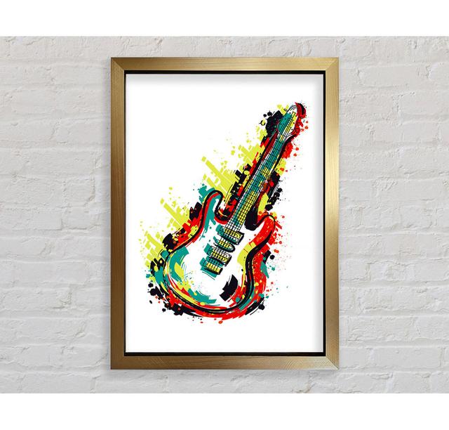 Guitar Vibrations - Single Picture Frame Art Prints Bright Star Size: 59.7cm H x 42cm W x 3.4cm D on Productcaster.