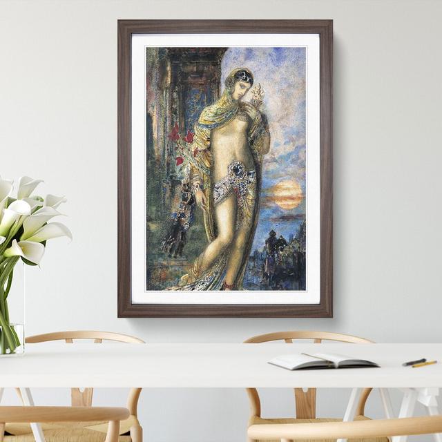 Song of Songs by Gustave Moreau - Picture Frame Painting East Urban Home Frame Option: Walnut Framed, Size: 48cm H x 36cm W x 2cm D on Productcaster.