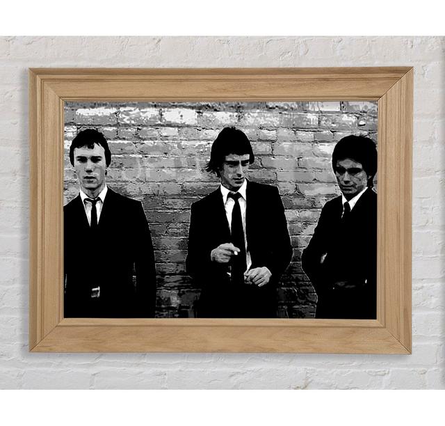 The Jam Retro B N W - Single Picture Frame Art Prints Bright Star Size: 29.7cm H x 42cm W x 8cm D on Productcaster.