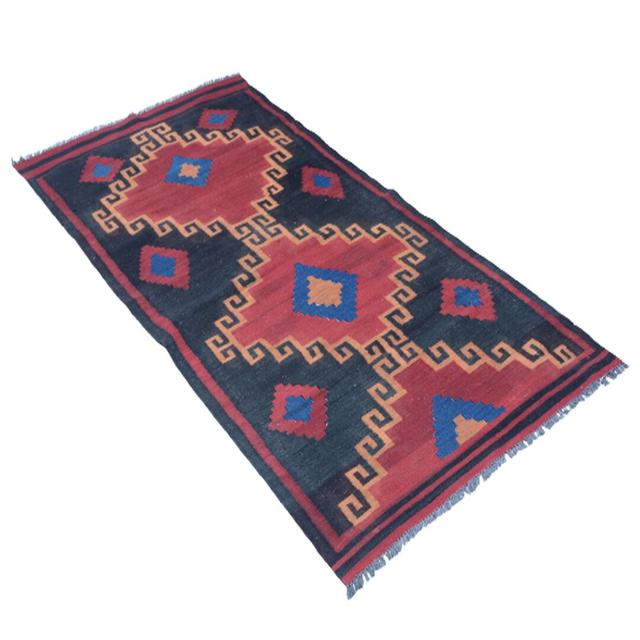 Handmade Kilim Red Rug Gracie Oaks Rug Size: Rectangle 125cm x 175cm on Productcaster.