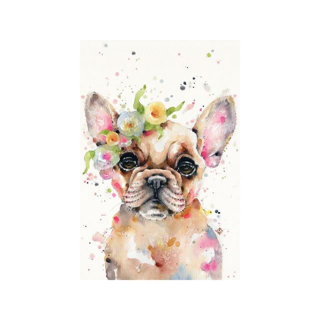 Little Miss Frenchie by Sillier Than Sally - Wrapped Canvas Giclée Art Print East Urban Home Size: 101.6cm H x 66.04cm W x 1.91cm D on Productcaster.