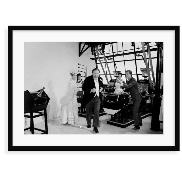 'Dick Van Dyke, Sally Ann Howes and Peter Ustinov Filming a Scene for Chitty Chitty Bang Bang' Photograph George Oliver Size: 40 cm H x 50 cm W x 2.3 on Productcaster.