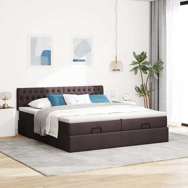 Vidaxl Ottoman-Bett Mit Matratzen Rosa 180X200 Cm Samt Perspections Farbe: Dunkelbraun, Größe: 180 x 200 cm on Productcaster.