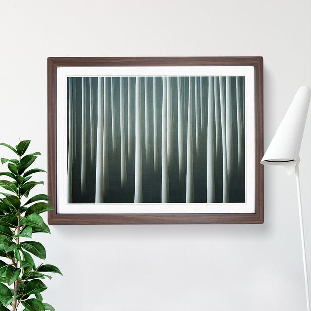 XH1022-600X An Elegant Summer Forest - Single Picture Frame Print Metro Lane Size: 46cm H x 64cm W x 2cm D, Frame Option: Walnut on Productcaster.