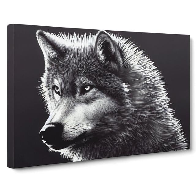 Great Wolf - Wrapped Canvas Graphic Art Alpen Home Size: 40cm H x 60cm W x 3cm D on Productcaster.