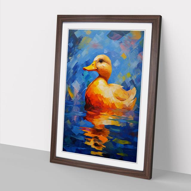 Duck Orphism No.2 - Single Picture Frame Art Prints on Wood Brambly Cottage Format: Walnut Framed, Size: 46cm H x 34cm W on Productcaster.