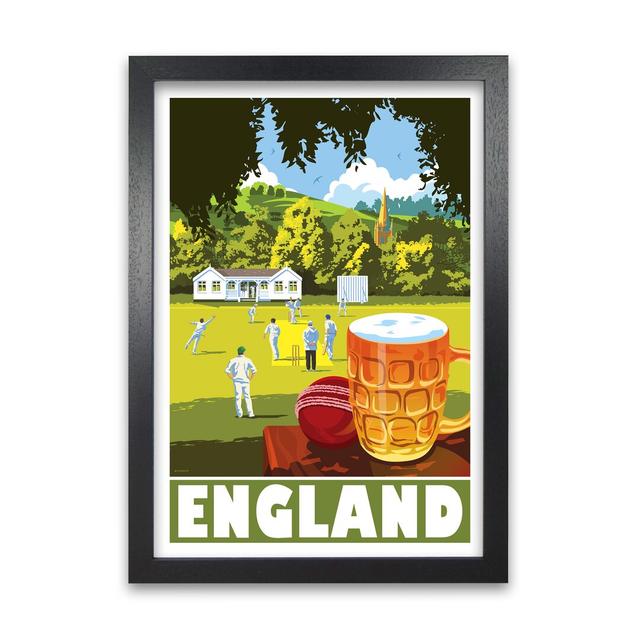 'England' Graphic Art East Urban Home Frame Options: Black, Size: 42 cm H x 29.7 cm W x 5 cm D on Productcaster.