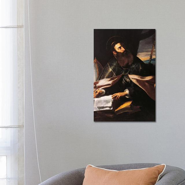 Portrait of St. Augustine Of Hippo by Cecco Del Caravaggio - Wrapped Canvas Painting ClassicLiving Size: 66.04cm H x 45.72cm W x 3.81cm D on Productcaster.