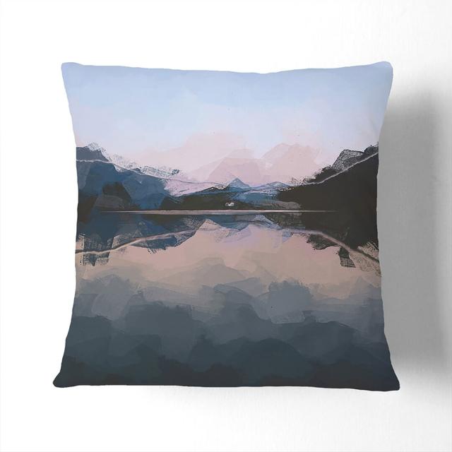 Italian Lake Cushion with Filling East Urban Home Size: 55cm H x 55cm W x 20cm D, Backing Colour: White on Productcaster.