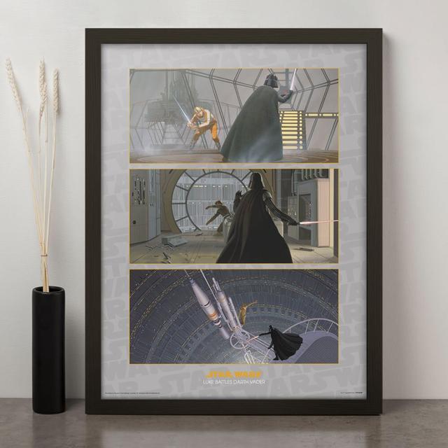 Star Wars Luke Battles Darth Vader - Picture Frame Memorabilia Disney on Productcaster.