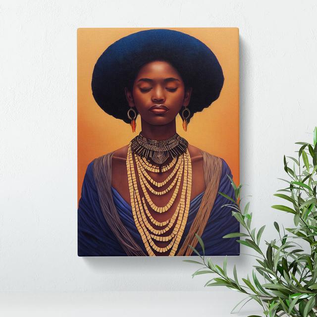 Portrait of a Royal Woman No.1 - Wrapped Canvas Graphic Art Fairmont Park Size: 50cm H x 35cm W x 3cm D on Productcaster.