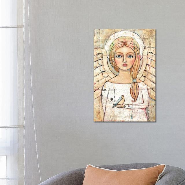 Angelic Vision by Teresa Kogut - Wrapped Canvas Wrapped Canvas Happy Larry Size: 66.04cm H x 45.72cm W x 3.81cm D on Productcaster.