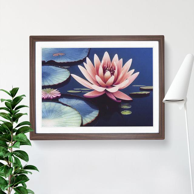 Irresistible Water Lily Flower - Single Picture Frame Print 17 Stories Frame Colour: Walnut Framed, Size: 25cm H x 34cm W x 2cm D on Productcaster.