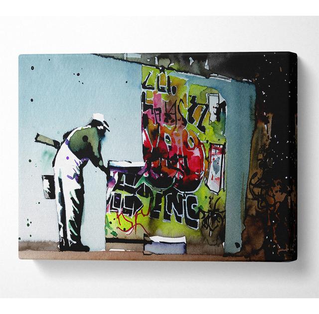 Grafitti Wallpaper - Print ClassicLiving Size: 66cm H x 106.6cm W x 10cm D on Productcaster.