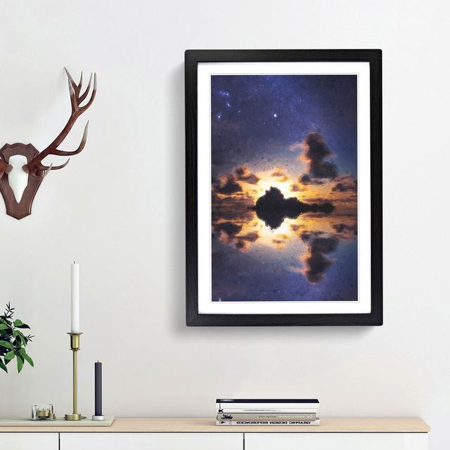 Stars Above Big Sur in California - Picture Frame Graphic Art Print East Urban Home Frame Option: Black Framed, Size: 87cm H x 62cm W x 2cm D on Productcaster.