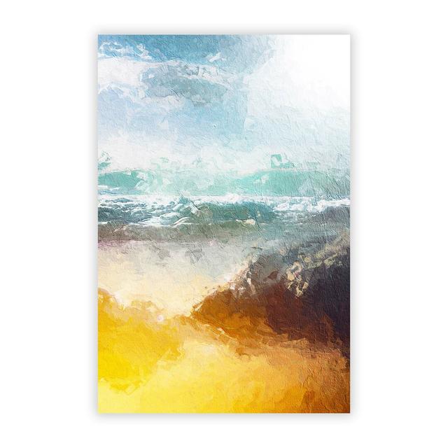 Sunshine On A Beach In Greece In Abstract - No Frame Painting East Urban Home Size: 59.4 cm H x 42 cm W on Productcaster.