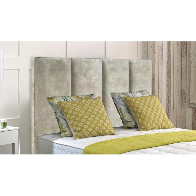 Whalen Upholstered Headboard Mercer41 Size: Double (4'6), Colour: Champagne on Productcaster.