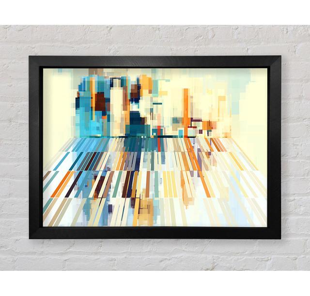 The Abstract Living Room - Single Picture Frame Art Prints Bright Star Size: 59.7cm H x 84.1cm W x 3.4cm D on Productcaster.