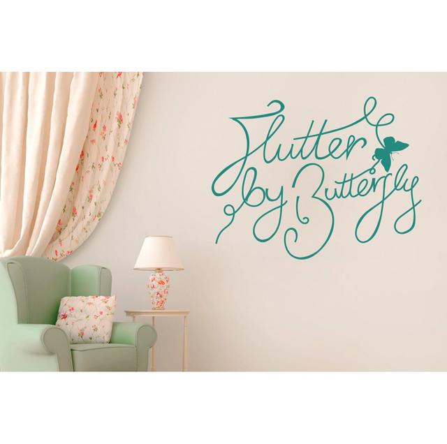 Wall Decal 17 Stories Size: Medium, Colour: Aqua Green on Productcaster.