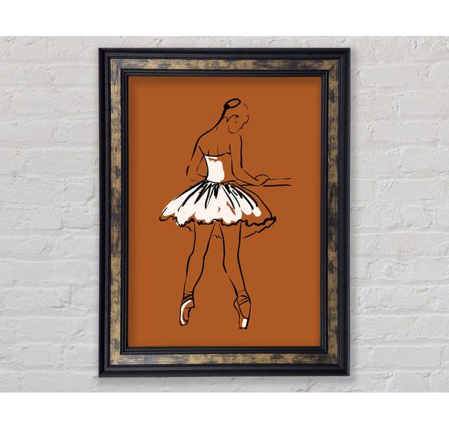 Brown Ballerina 2 - Einzelner Bilderrahmen Kunstdrucke BohoLiving Größe: 42 cm H x 29,7 cm B x 8 cm T on Productcaster.