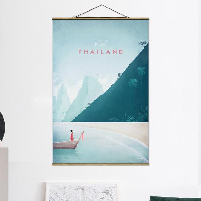 Travel Poster - Thailand - No Frame Print Ebern Designs Size: 75cm H x 50cm W x 0.3cm D on Productcaster.