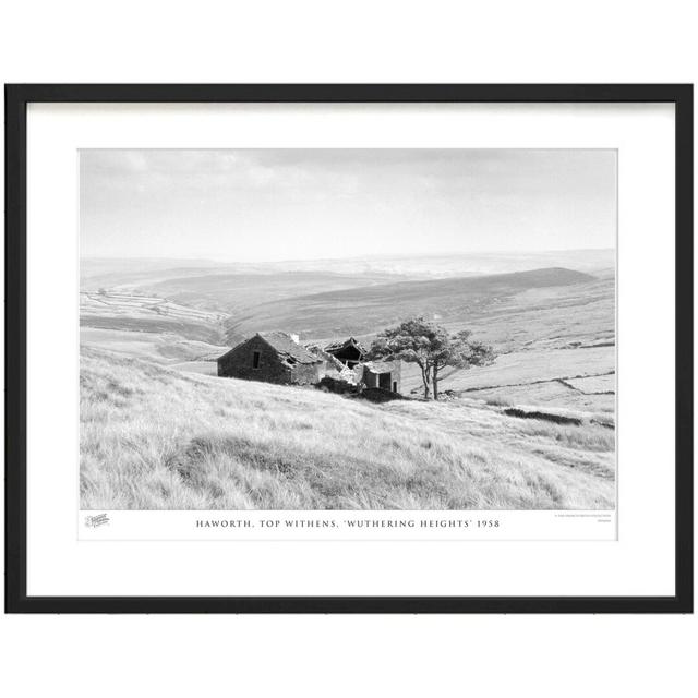 'Haworth, Top Withens, Wuthering Heights 1958' - Picture Frame Photograph Print on Paper The Francis Frith Collection Size: 40cm H x 50cm W x 2.3cm D on Productcaster.