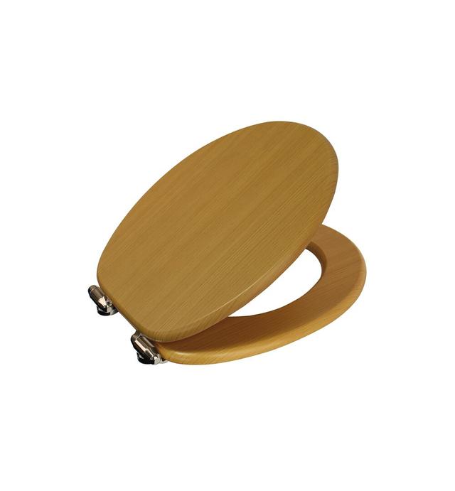 Sellman Soft Close Round Standard Toilet Seat Belfry Bathroom Finish: Beech on Productcaster.