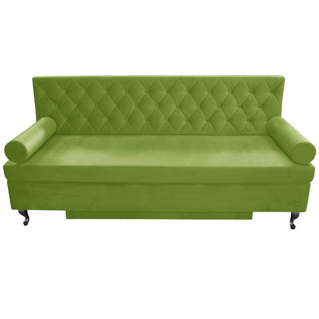 Glamour 3 Seater Sofa Bed Happy Barok Upholstery Colour: Green on Productcaster.