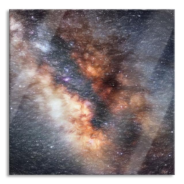 Centre of the Milky Way - Unframed Graphic Art on Glass Ivy Bronx Size: 70cm H x 70cm W x 0.4cm D on Productcaster.