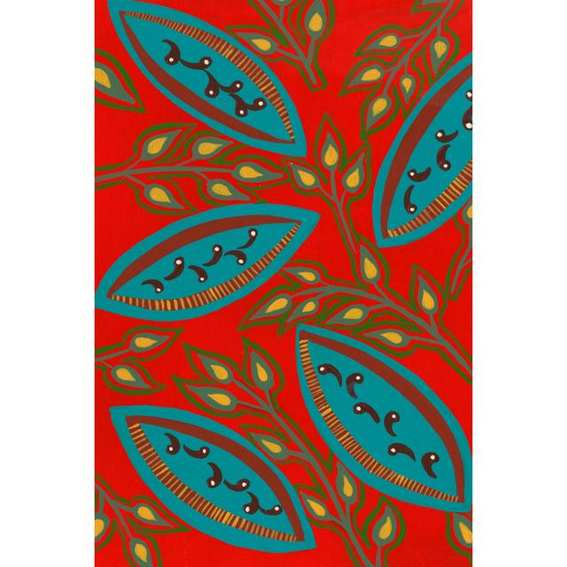 Stylized Motif III by Regina Moore - Wrapped Canvas Art Prints Rosalind Wheeler Size: 91cm H x 61cm W x 3.8cm D on Productcaster.