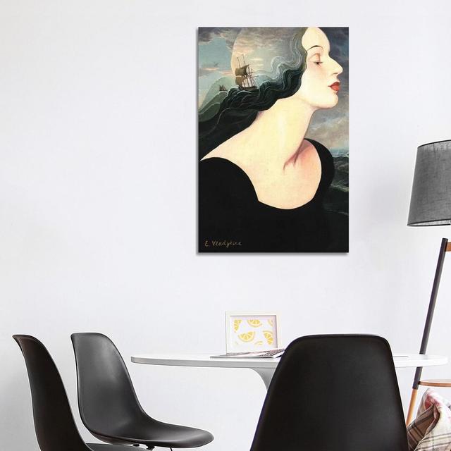 Undine by Foxy & Paper - Wrapped Canvas Painting ClassicLiving Size: 101.6cm H x 66.04cm W x 1.905cm D on Productcaster.