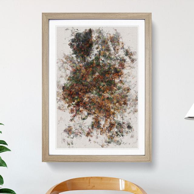 Thousands of Trees Watercolour - Picture Frame Graphic Art East Urban Home Size: 65cm H x 48cm W x 2cm D, Frame Option: Oak on Productcaster.