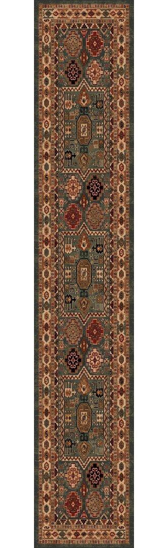 Abbeville Green/Tan Area Rug Lark Manor Rug Size: Runner 67 x 275cm on Productcaster.