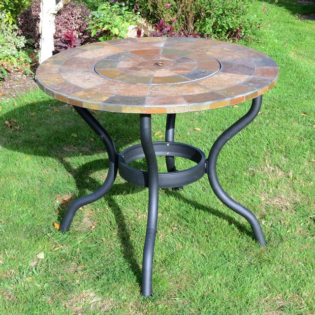 Akershus Garden Stone Mosaic Fire Pit Table Astoria Grand on Productcaster.