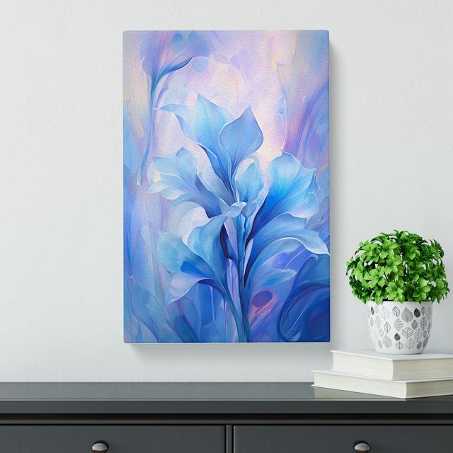 Bluebell Flower Abstract - Print Marlow Home Co. Size: 50cm H x 35cm W x 3cm D on Productcaster.