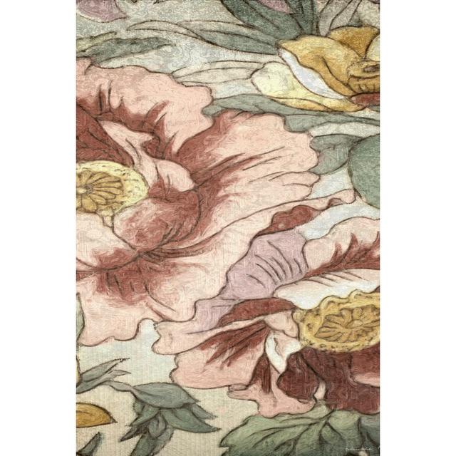 Earthtone Floral Panel I Rosalind Wheeler Size: 122cm H x 81cm W x 3.8cm D on Productcaster.