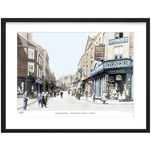 'Ormskirk, Church Street 1894' - Picture Frame Photograph Print on Paper The Francis Frith Collection Size: 45cm H x 60cm W x 2.3cm D on Productcaster.